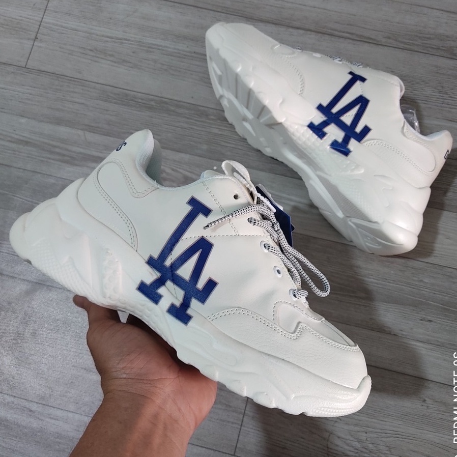 Giầy thể thao MLB NY LA BOSTON hot hit chữ đen đế liền Nam Nữ kiểu dáng thể thao, phù hợp với các bạn trẻ