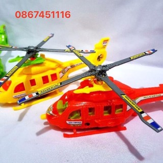 Đồ chơi máy bay trực thăng cót rút - máy bay nhựa cho bé yêu