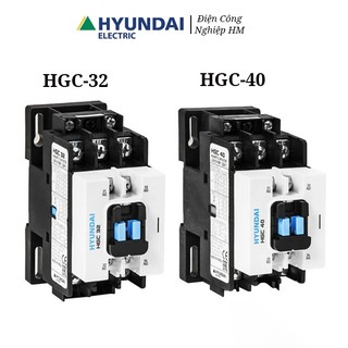 Contactor khởi động từ 3 pha hyundai 32a, 40a - hàng chính hãng, hyundai 3p hgc-32/hgc-40