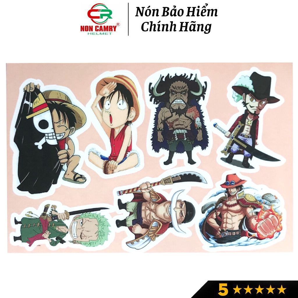 Sticker trang trí NON CAMRY dễ thương, chống nước, dán mũ bảo hiểm, laptop, điện thoại, vali