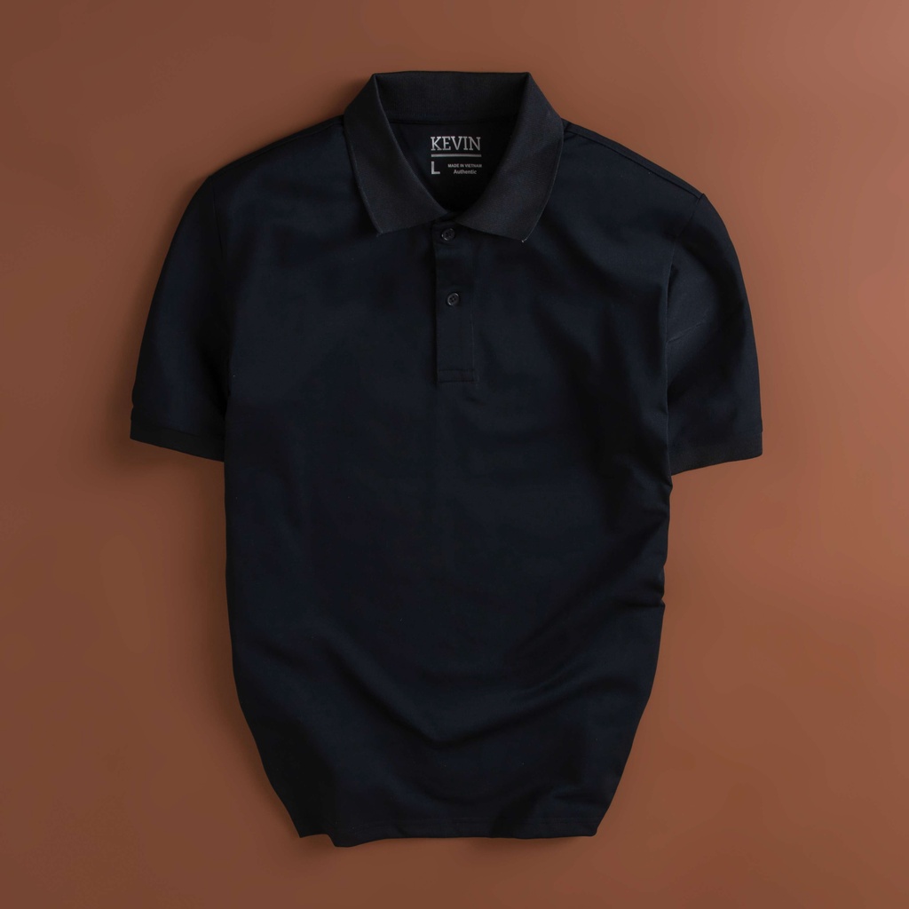Áo thun nam POLO trơn vải cá sấu cotton cao cấp KEVIN ngắn tay