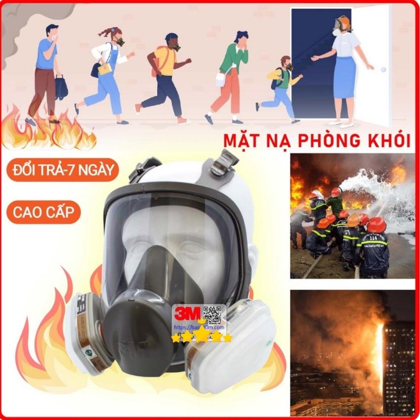 Bộ Mặt nạ phòng độc 3m6800 chống hóa chất,phun trừ sâu,khói bụi nhà máy đầy đủ phụ kiện