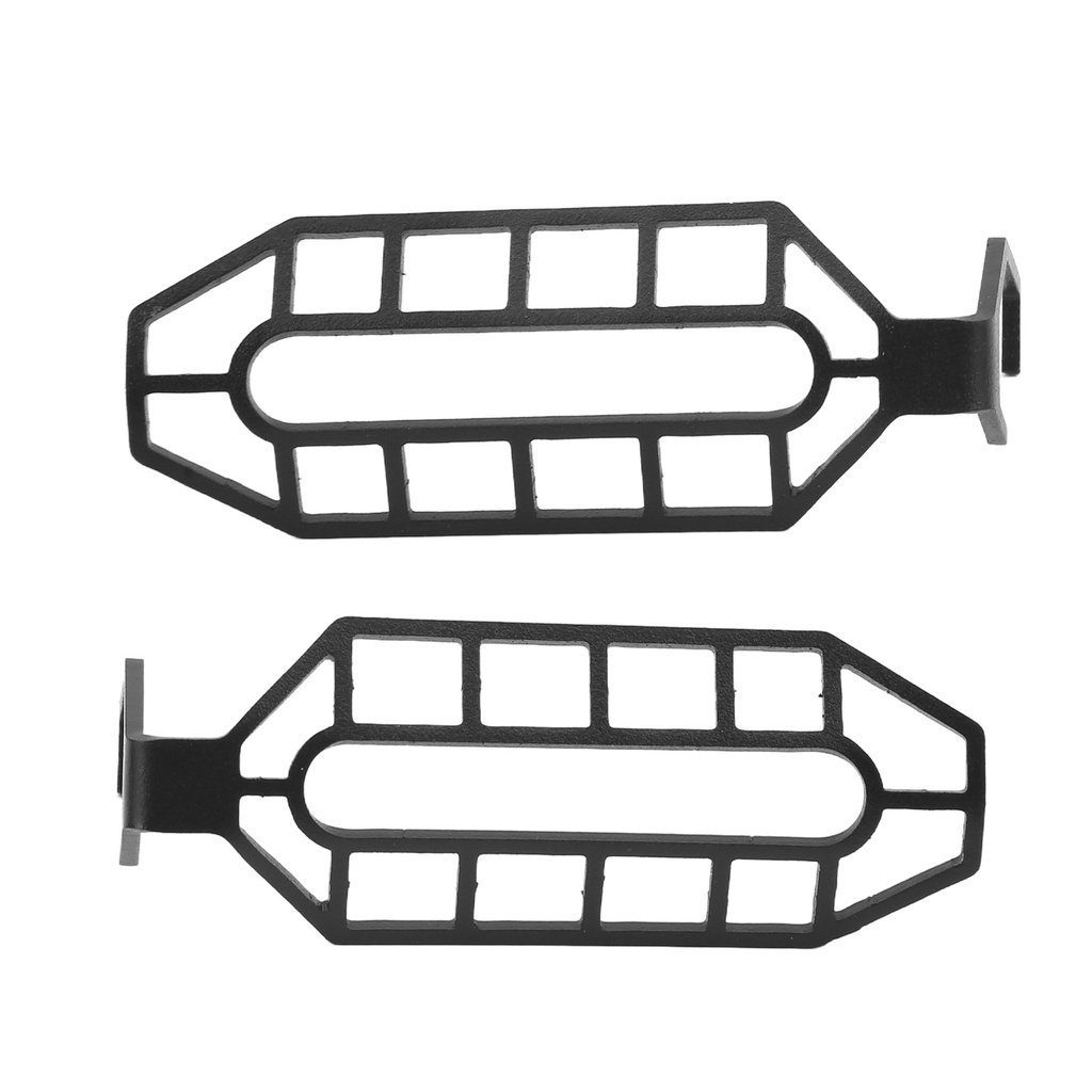 Motorlife Cặp vỏ bảo vệ đèn xi nhan dành cho xe máy bằng thép không gỉ Màu đen thay thế CB500X 2019‑2021
