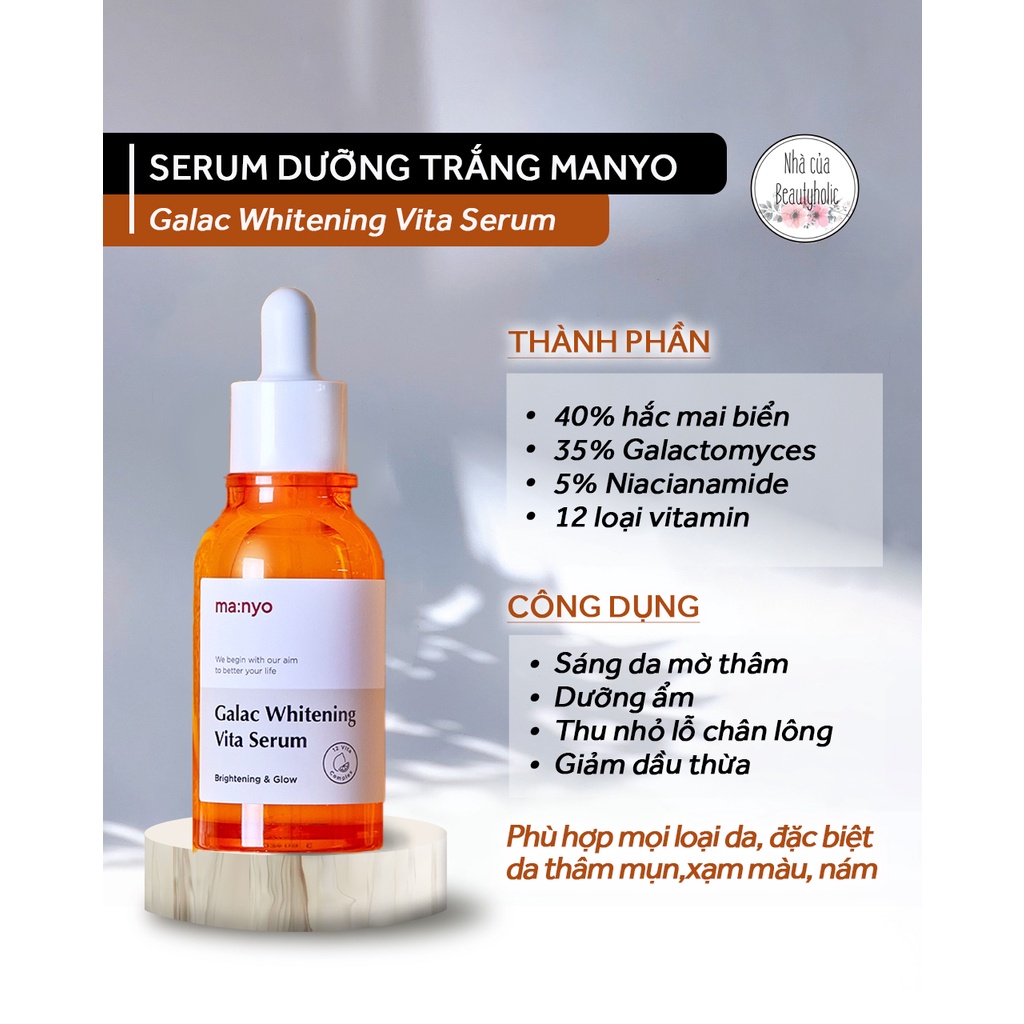 Serum dưỡng trắng MANYO GALAC WHITENING VITA SERUM