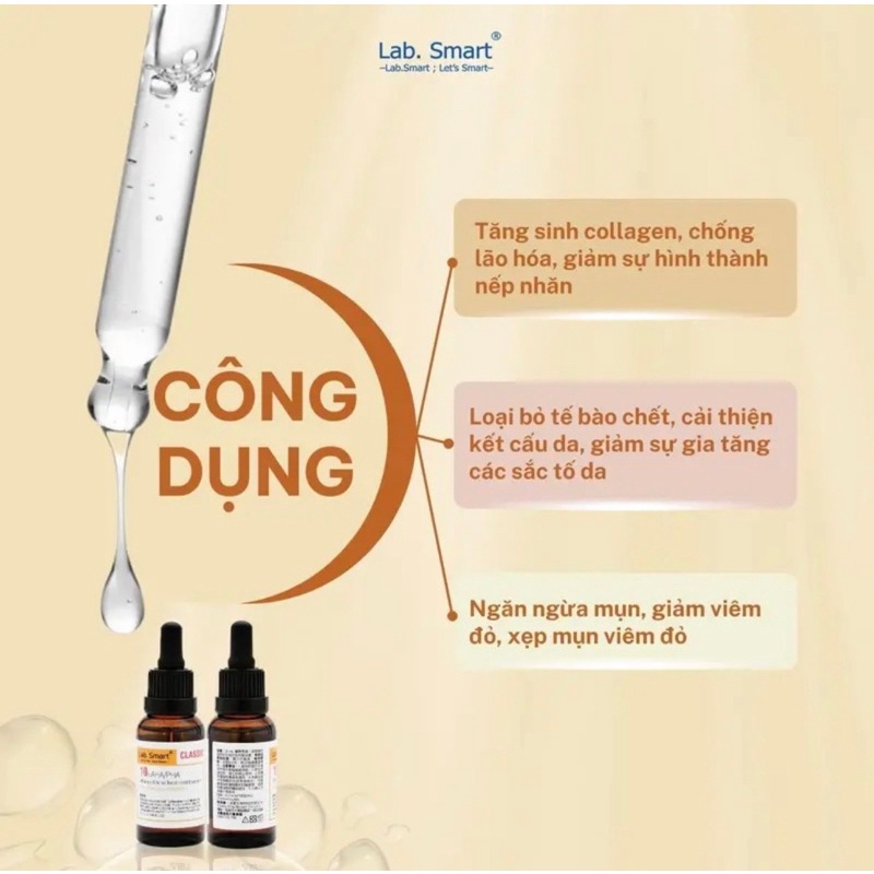 Serum 10% AHA/PHA Advanced Acne Treatment Essence giảm mụn, giảm viêm đỏ hiệu quả 30ml DrHsieh LabSmart Đài Loan