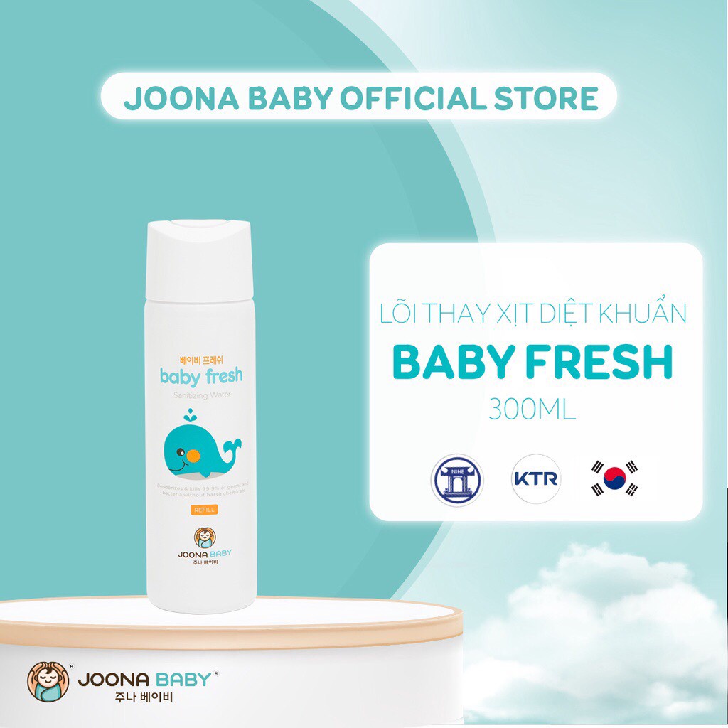 Ruột thay thế cho xịt diệt khuẩn, khử mùi Baby Fresh JOONA BABY 300ml