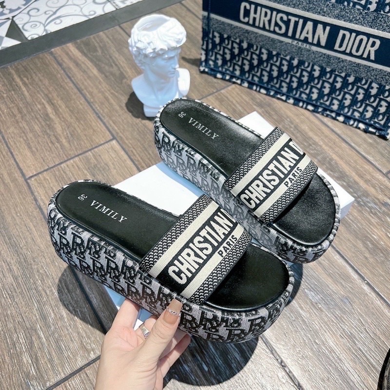 Dép Xuồng Nữ, Dép Đế Bánh Mì 7p Mẫu Mới Cực HOT Quai Mềm Co Giãn Đế Nhẹ Họa Tiết Bọc Full Viền