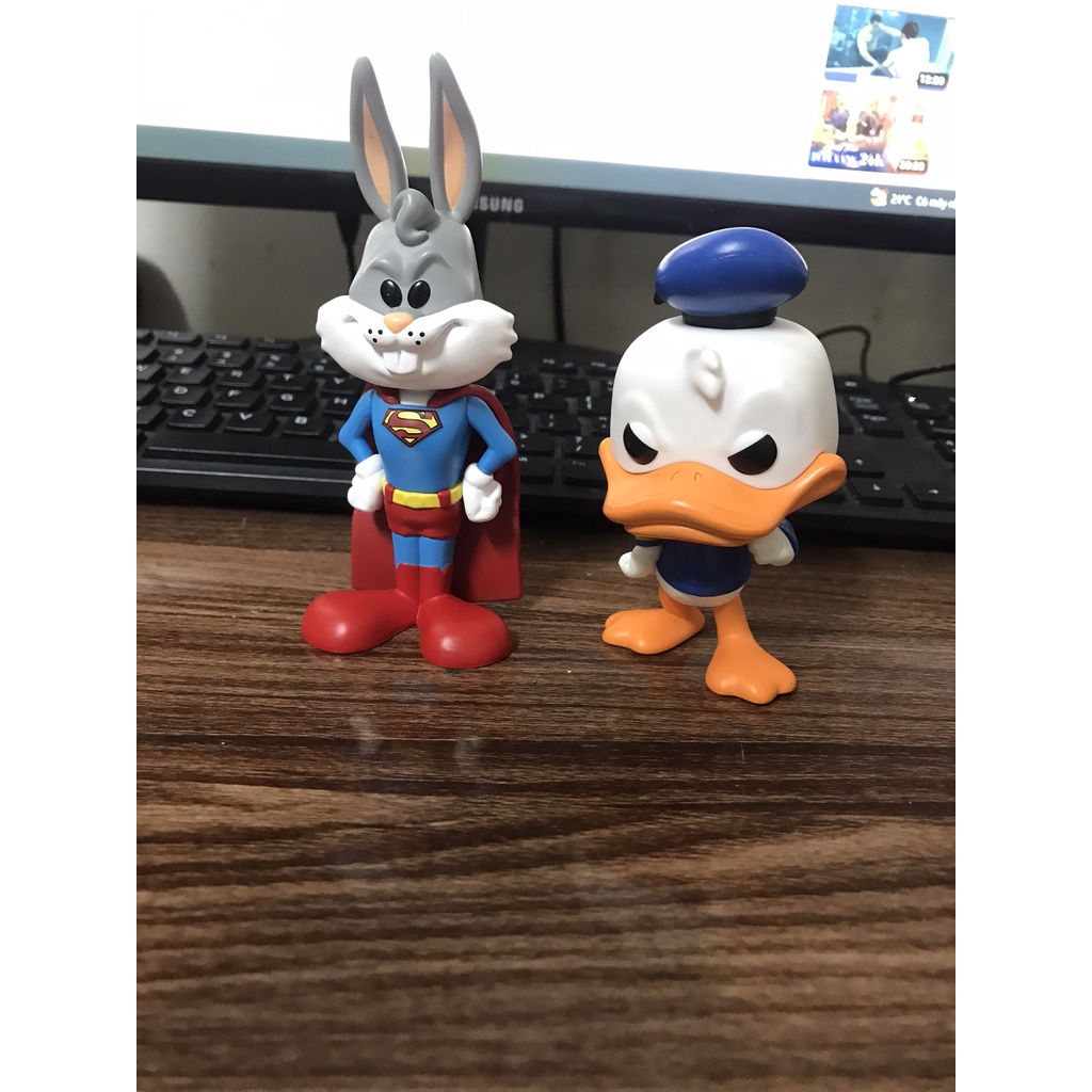 Funko pop Disney Mô hình Bugs Bunny và Donald Duck (ảnh thật)