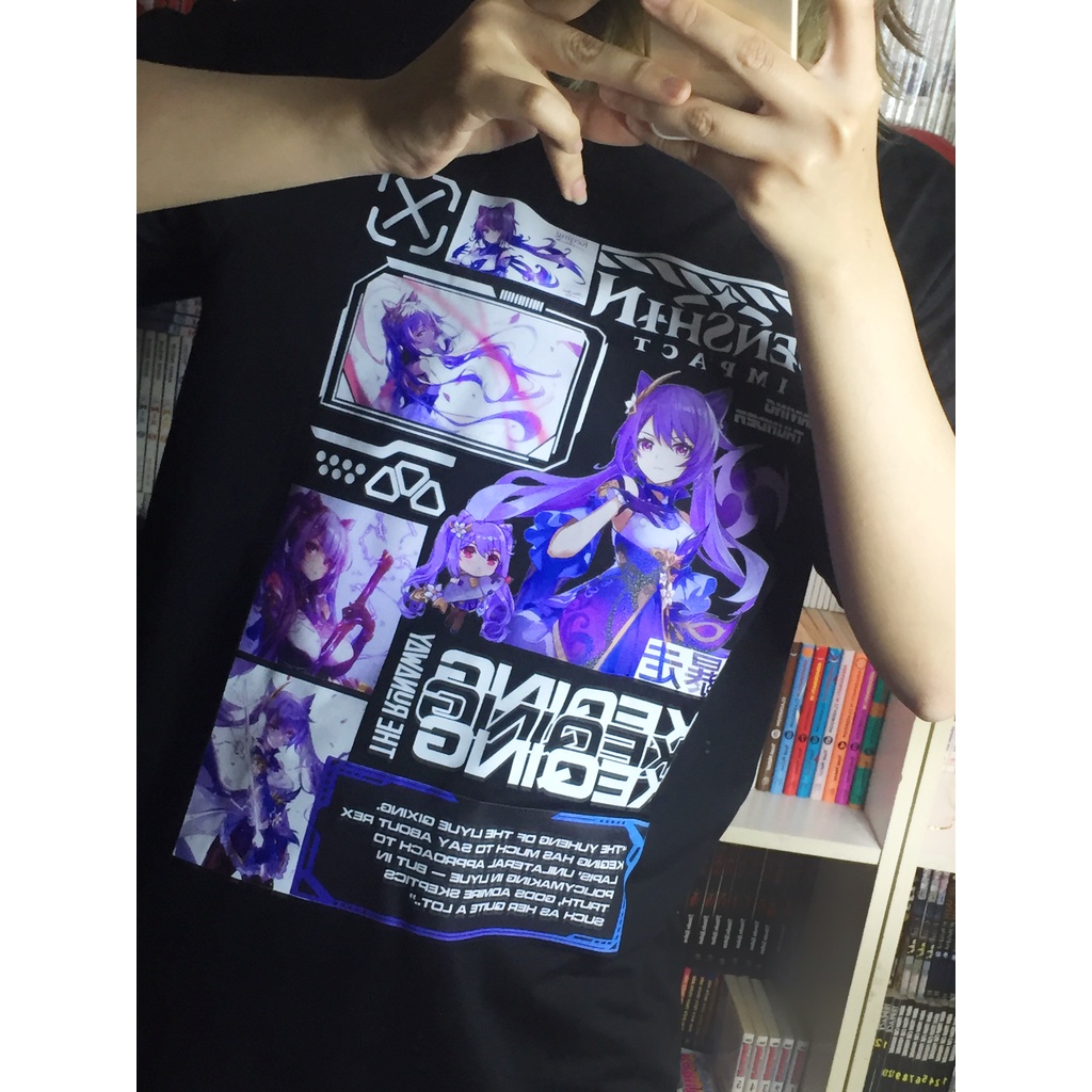 Áo phông Genshin Impact: Keqing 100% Cotton Nam / Nữ by The Runaway