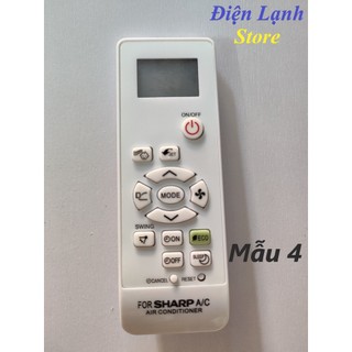 Remote máy lạnh Sharp các loại. (Tặng kèm cặp pin).