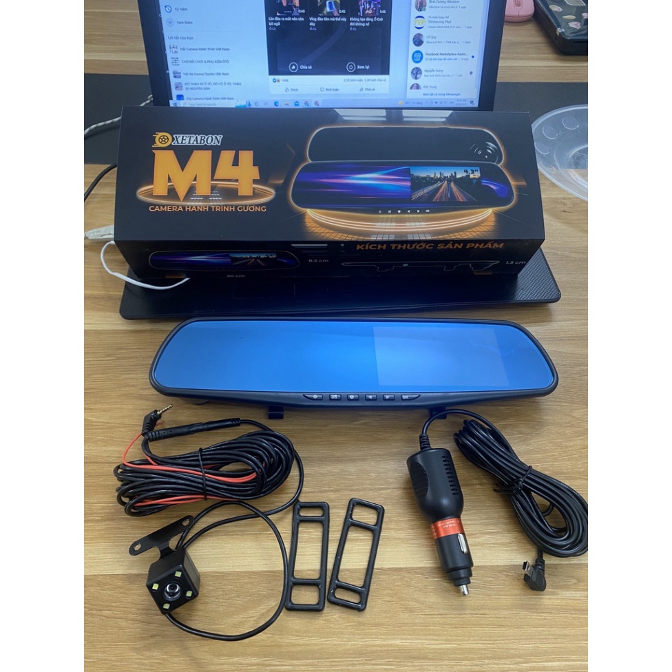 Camera hành trình ô tô M4 hỗ trợ cam trước và sau, ghi âm, quay đêm sắc nét, độ phân giải cao phù hợp với mọi loại xe | BigBuy360 - bigbuy360.vn