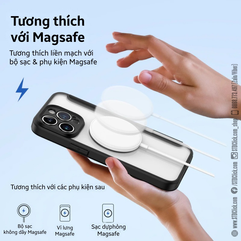 BAO DA IPHONE 14 PRO MAX DUX DUCIS SKIN X PRO CHÍNH HÃNG - HỔ TRỢ SẠC KHÔNG DÂY TỪ TÍNH