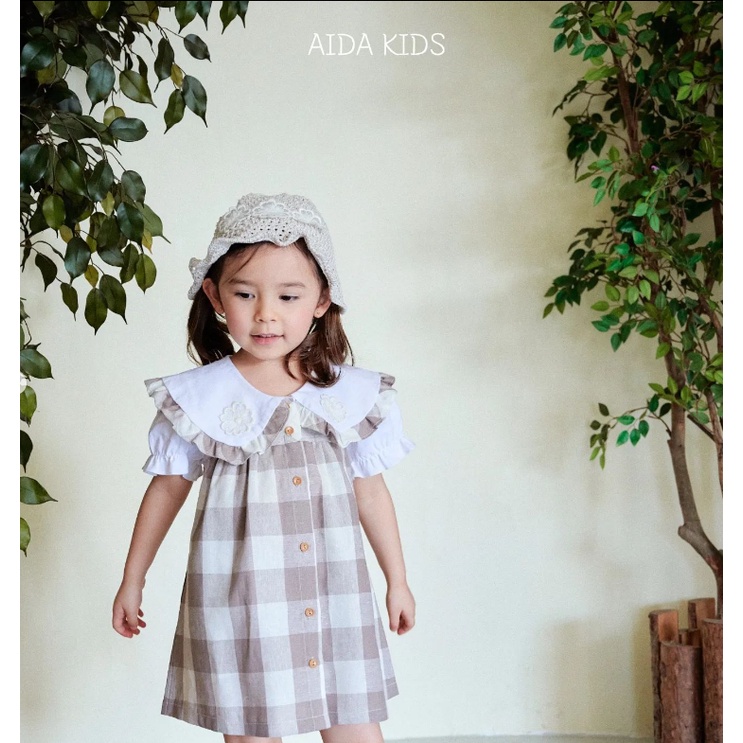 Váy cao cấp AIDA made in Korea cho bé tựu trường thời trang trẻ em BABYKOREA