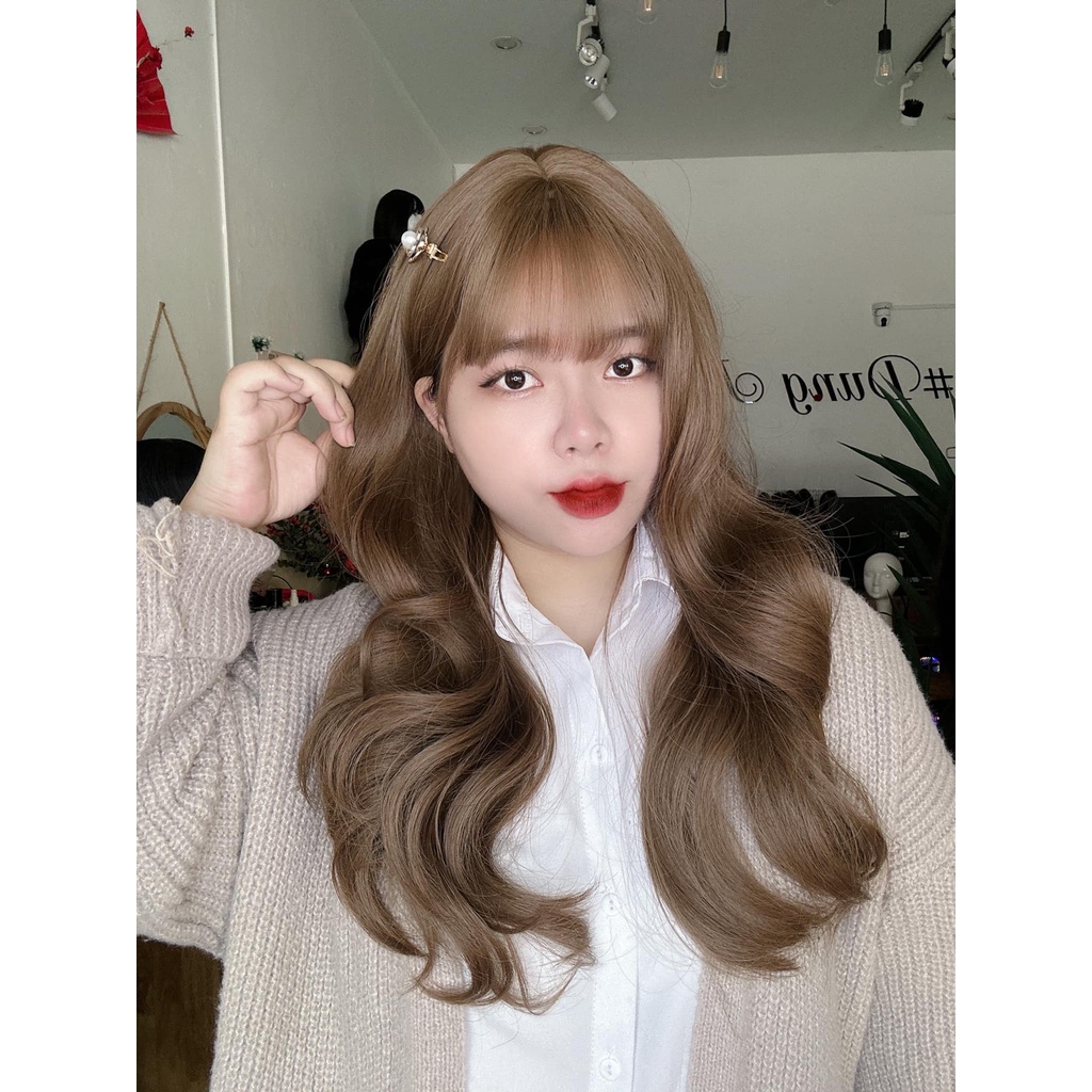 DJ- 10 Tóc giả cả đầu xoăn lơi 55cm