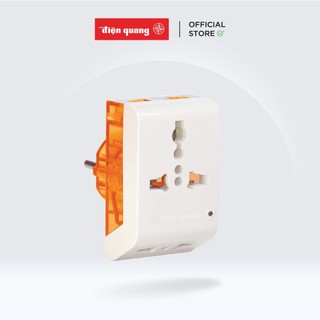 [HỎA TỐC] Phích Cắm Chuyển Điện Quang ĐQ EPC NK-803 - Chuyển Đổi 3 Chân Sang 2 Chân