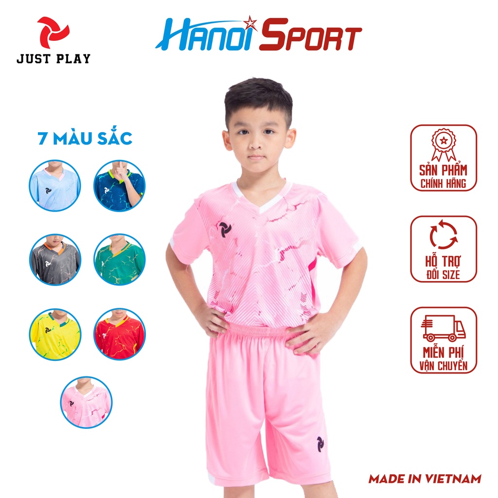 Bộ Quần Áo Bóng Đá Trẻ Em JUST PLAY Cross Vải Thun Lạnh Cao Cấp