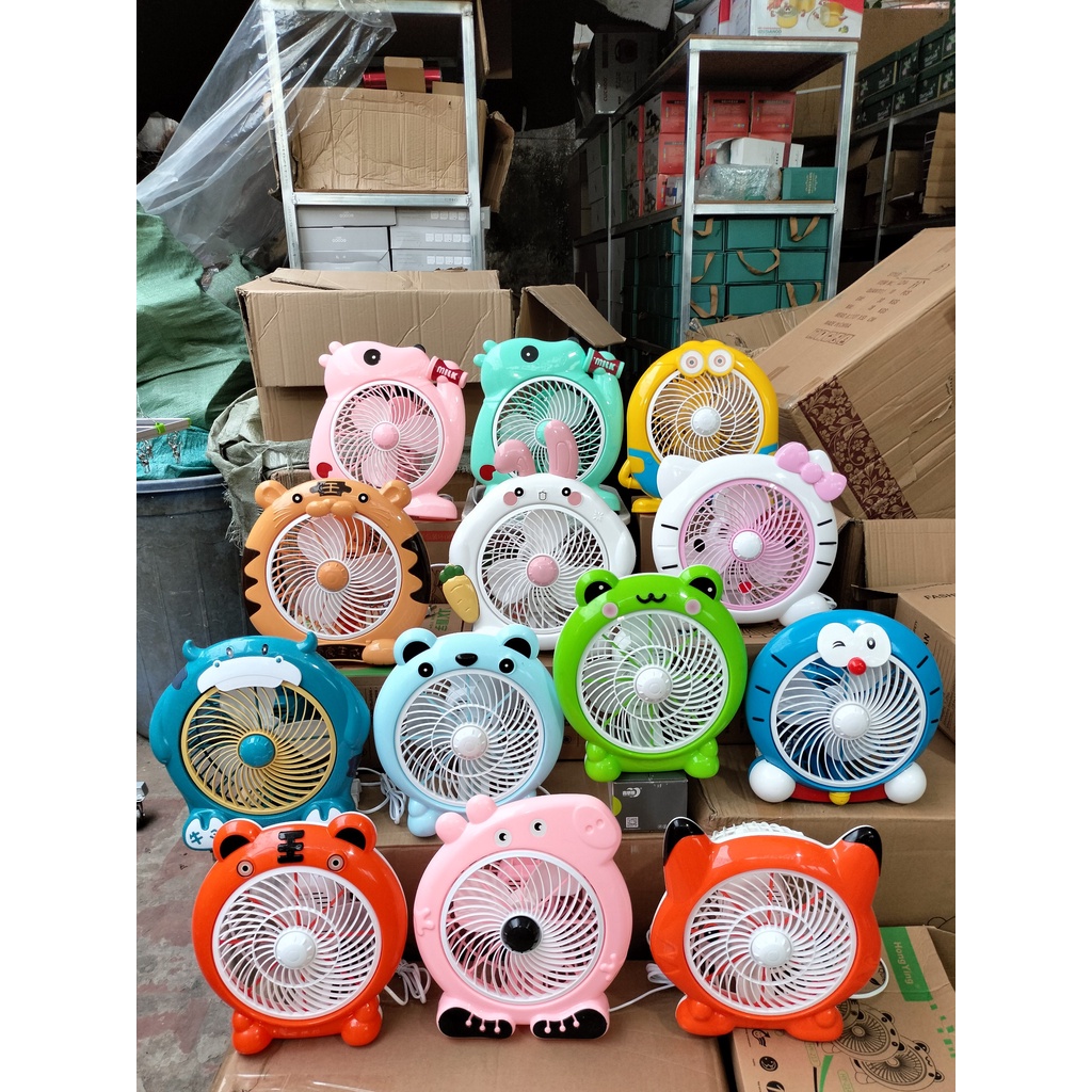 Quạt mini hình minion để bàn cắm điện văn phòng, Quạt văn phòng để bàn mini hình minion cắm điện