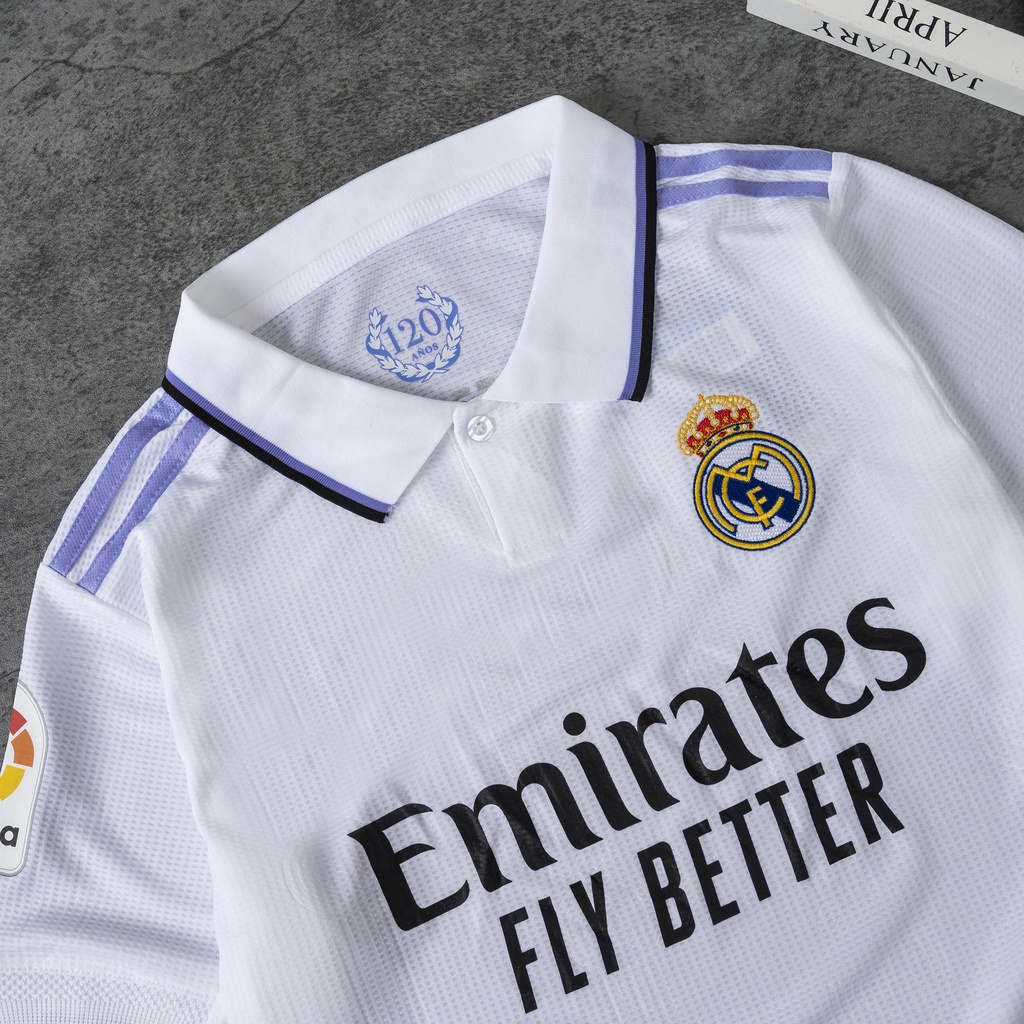 Áo Bóng Đá Câu Lạc Bộ REAL MADRID - Vải Gai Thái Mịn Cao Cấp - Thoáng Mát - Thấm Hút Mồ Hôi