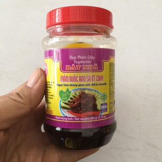 Mắm ruốc xào xả ớt chay Bát Nhã hương vị đậm đà hũ 200G