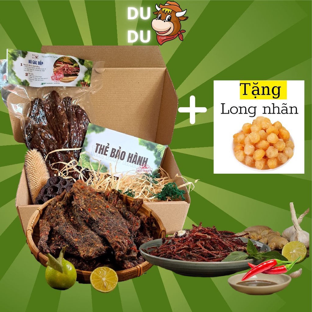 Thịt trâu sấy gác bếp Tây Bắc thơm ngon hàng loại 1 thịt trâu khô vùng cao