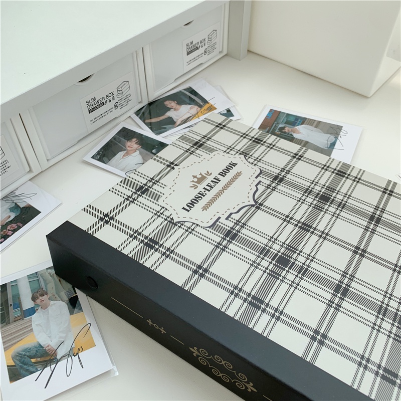 Binder A5 6 rings phong cách Retro - Sổ lưu trữ album ảnh/card/anime