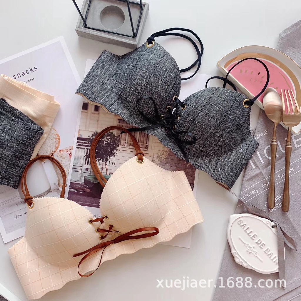 SIÊU PHẨM ÁO NGỰC RÚT DÂY KẺ Ô THÔNG HƠI MÚT 1.5P FOM NHỎ