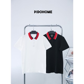 Áo thun polo basic unisex pidohome chất vải cotton thoáng mát - đơn giản - thanh lịch pdat190/191 - tabi shop