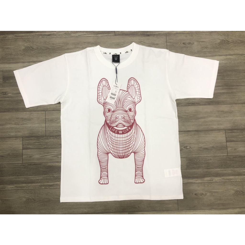 Áo thun life work chó đỏ