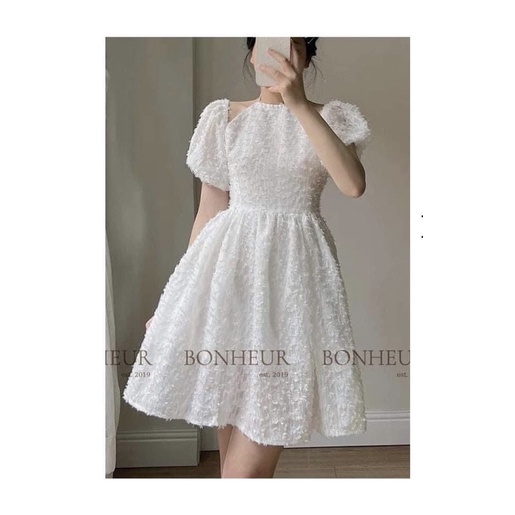 Rập giấy thiết kế, Rập giấy đầm vây nữ cổ yếm hở vai tay phồng tùng xoè, rập giấy A0 cắt sẵn