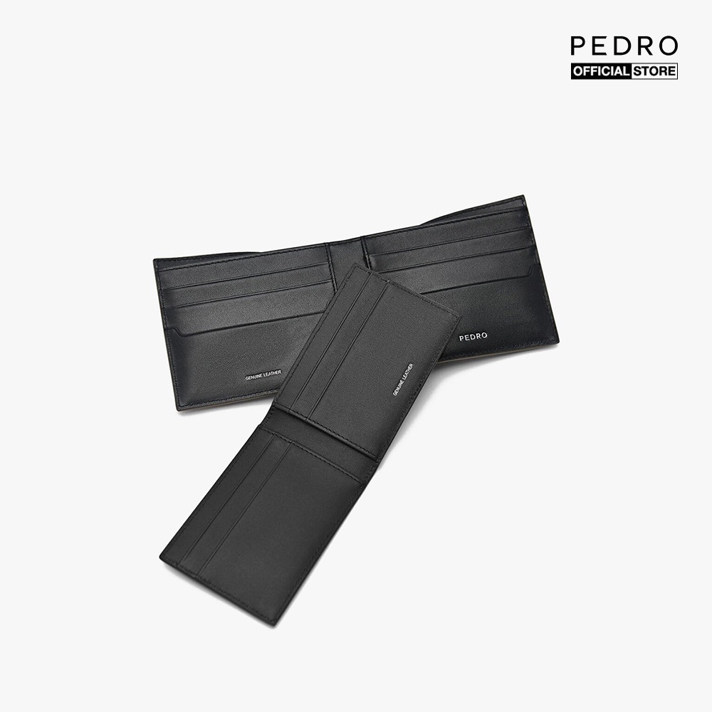 PEDRO - Ví nam dáng ngắn gập đôi Embossed Leather Bi-Fold PM4-15940242-37