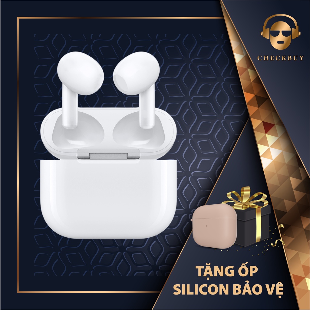 Tai Nghe Bluetooth AirChek 3 - Âm Thanh Hay - Cao Cấp Nhất - Đầy Đủ Các Chức Năng - Sạc Không Dây - Tặng Vỏ Silicon