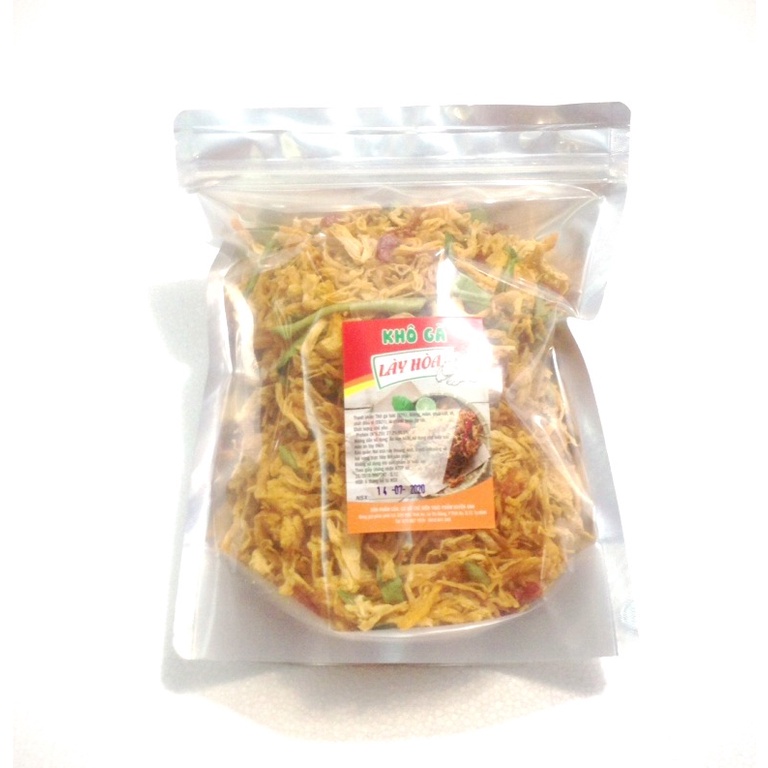 250gr Khô gà Lày Hòa  được sản xuất từ những nguyên liệu tươi mới theo tiêu chuẩn ATTP.