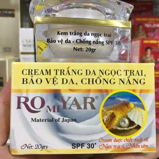 Kem trắng da romiyar ngọc.trai 20g