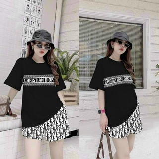 sét bộ short cotton phối hoạ tiết 3D