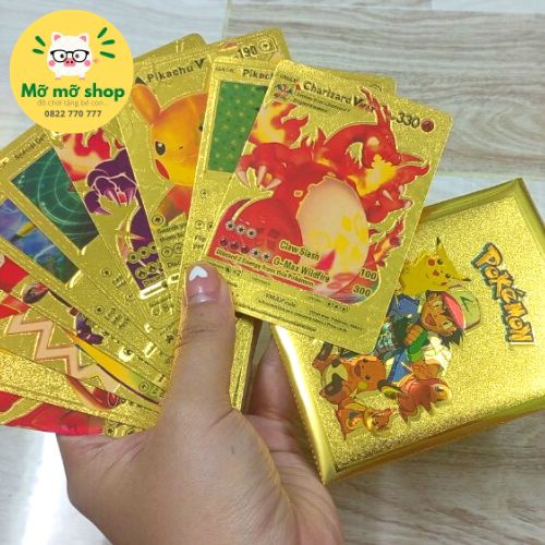 Thẻ bài pokemon charizard vmax, thẻ bài nhựa dẻo cao cấp - Đồ chơi Nhà Mỡ
