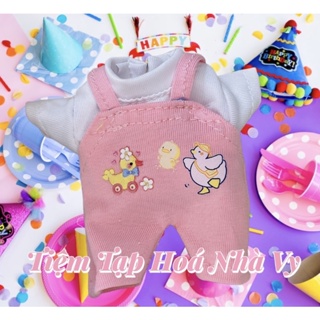 Quần Áo Búp Bê Set Yếm Dễ Thương Cho Bé Gái Size 5in