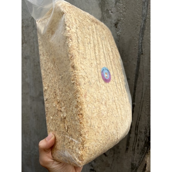 Mùn cưa nén 1kg lót chuồng cho hamster
