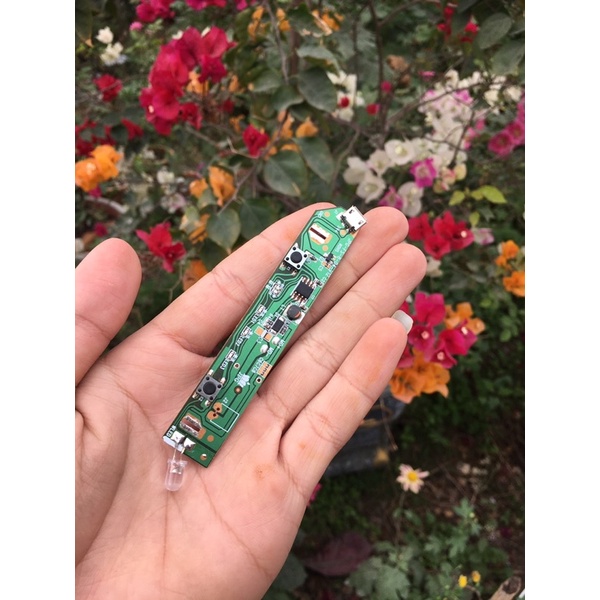 Mạch tăng áp quạt cầm tay 3-5-9V có đèn