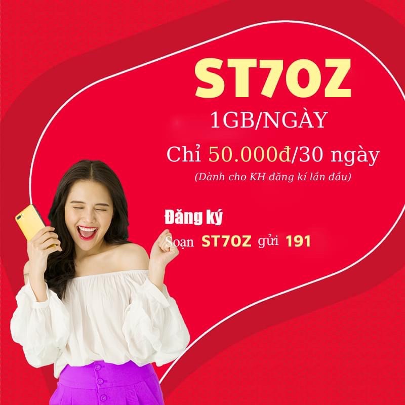 Sim Viettel ST70Z Sim Không Giới Hạn Data tốc độ cao