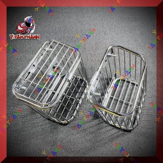 Rổ inox mini cho xe wave nhỏ,wave lớn MS16