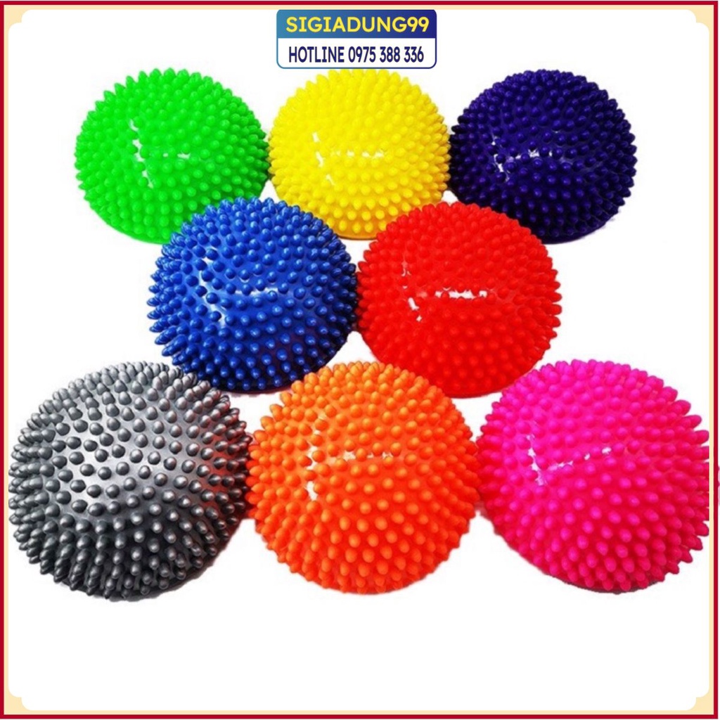 Bóng Mát Xa Bàn Chân Bằng Nhựa PVC Tiện Dụng 🌸TAMNGUYEN🌸 Bóng cầu gai hỗ trợ tập thể dục thể hình yoga cho bé vận động