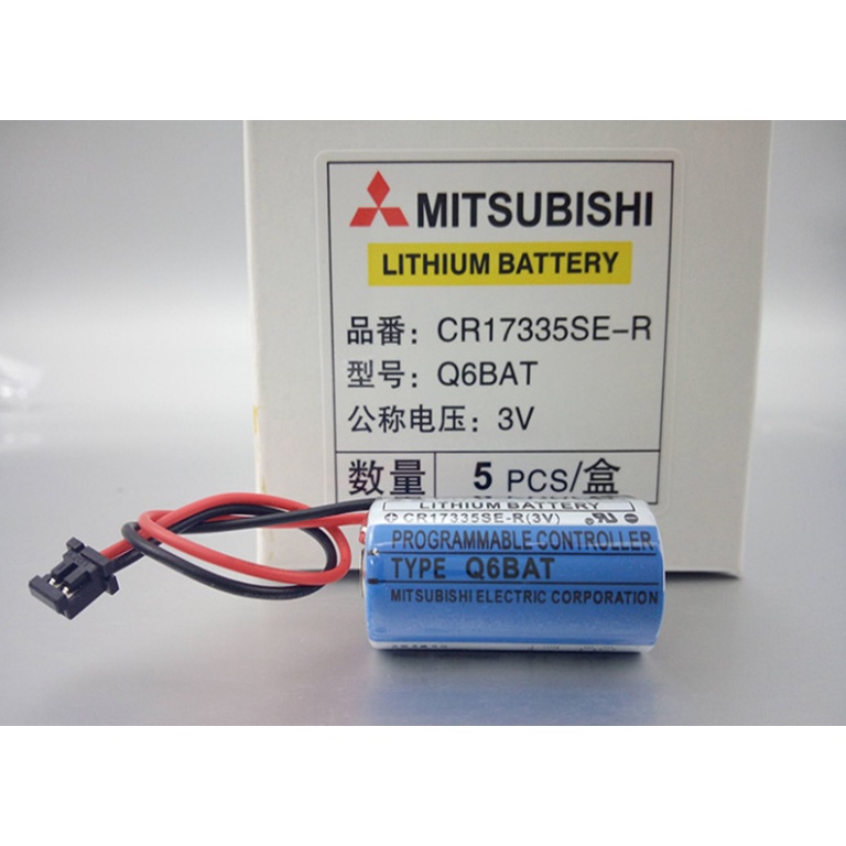 Pin nuôi PLC Mitsubishi Q6BAT CR17335SE-R  ,  MR-BAT A6BAT ER17330V/3.6V