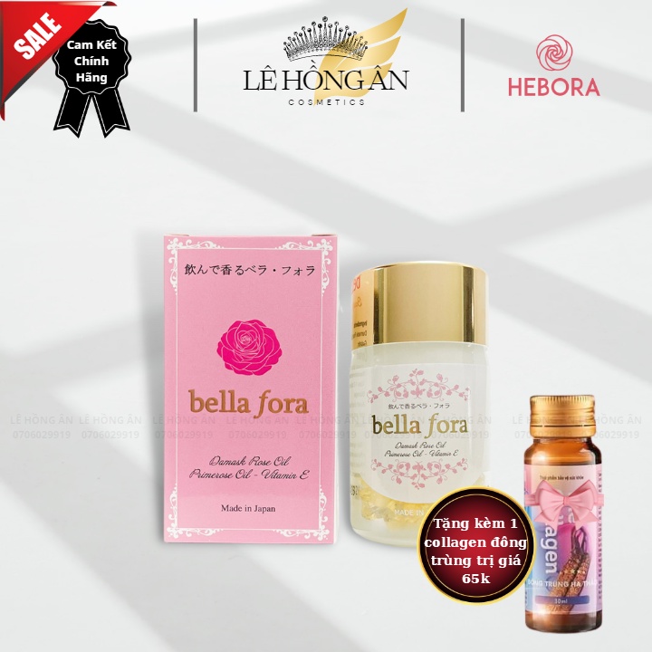 Viên Uống Tạo Hương Thơm Tự Thân Tinh Chất Hoa Hồng Bella Fora Lọ 35 Viên