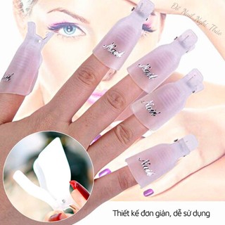 Kẹp ủ phá gel móng tay set 10 chiếc Nghi Thảo