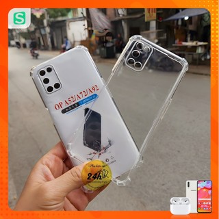 Ốp Lưng OPPO A52 A72 A92 F9 Realme 2 Pro Chống Sốc TPU Trong Suốt có viền nhô lên bảo vệ camera