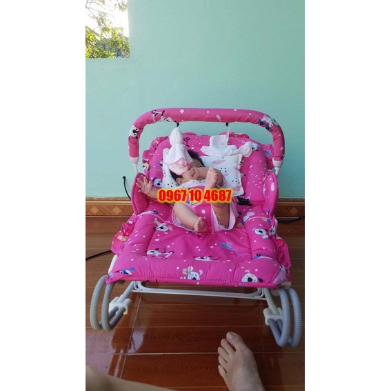 Xe rung nhún ăn bột Autoru cao cấp loại 4 nhún, 2 nhún tặng kèm mùng