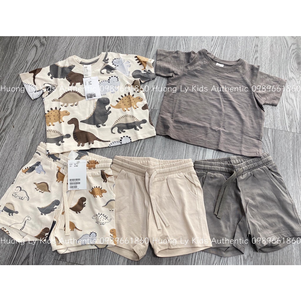 Set 2 áo phông hè cộc tay bé trai HM Kid Auth