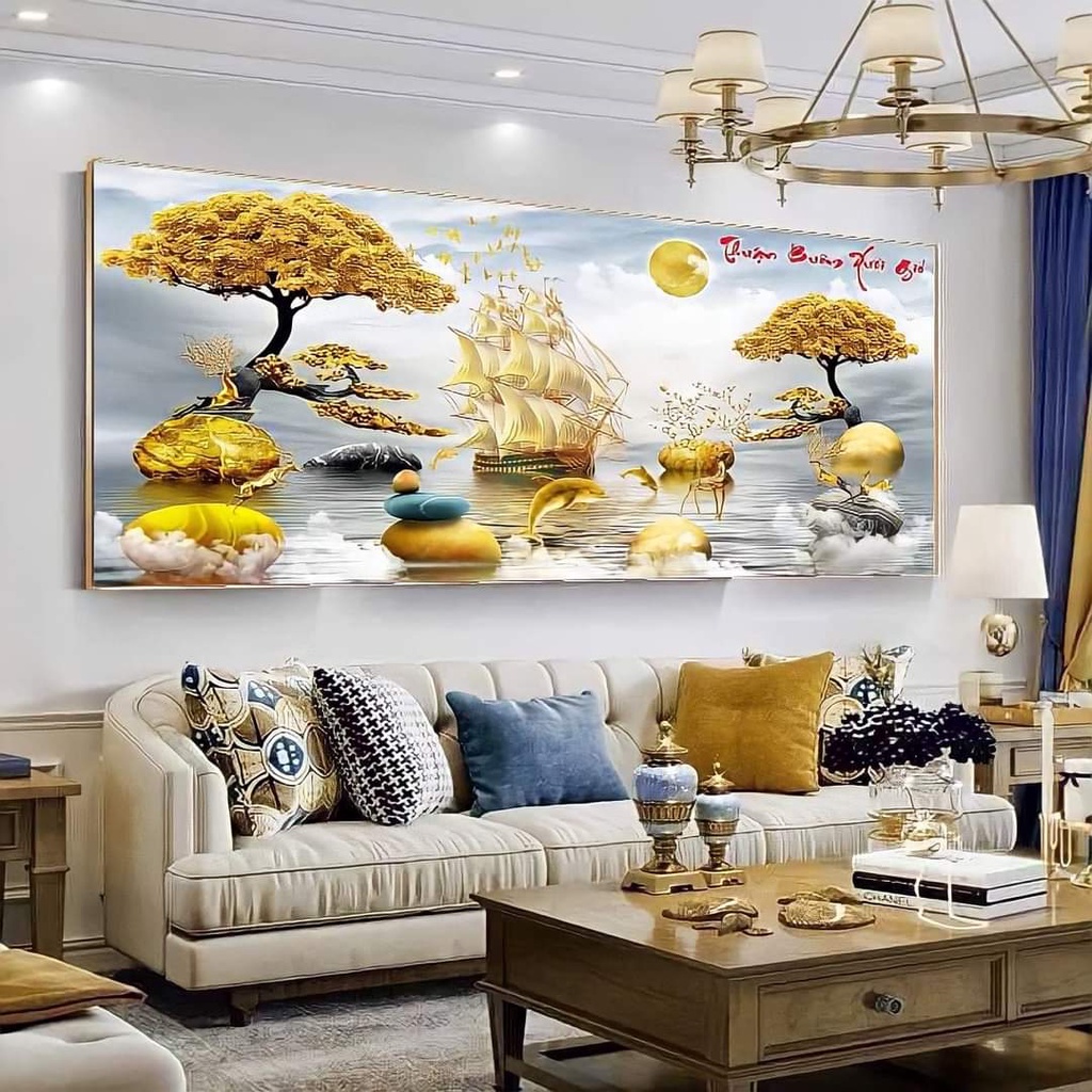 Tranh treo tường, tranh tráng gương pha lê cao cấp, Giá tại xưởng. Phù hợp trang trí phòng khách, phòng ngủ, cầu thang