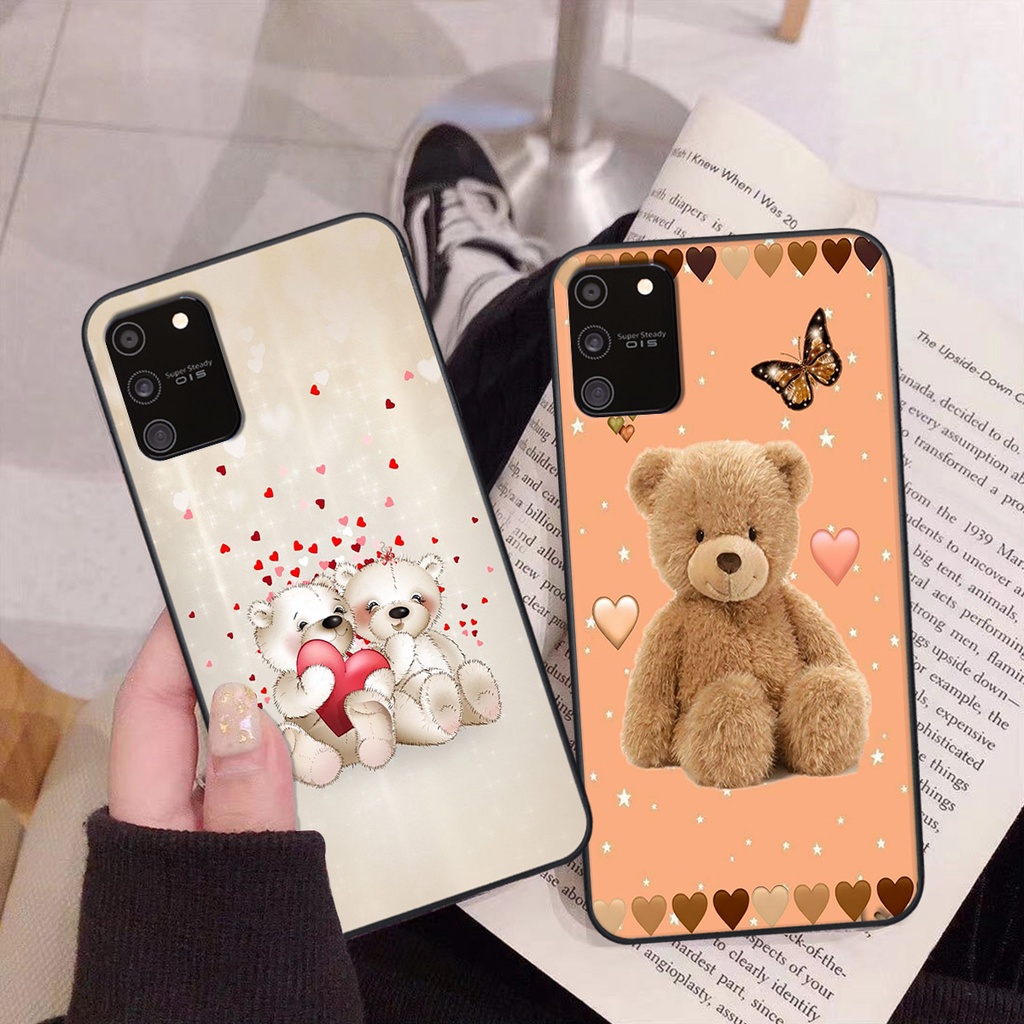 Ốp Samsung S10 Lite in hình gấu cute dễ thương siêu xinh đáng yêu
