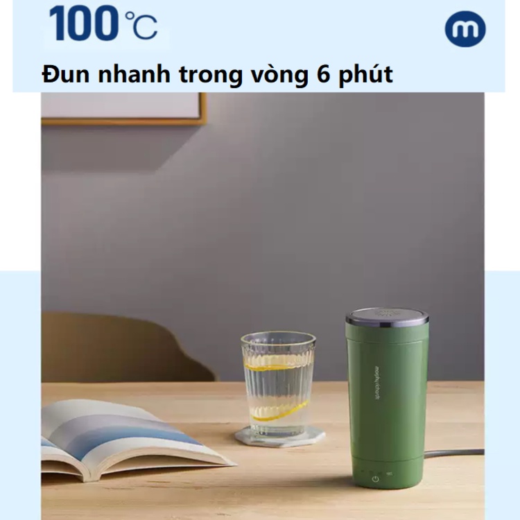 Bình giữ nhiệt kiêm đun nước cao cấp Morphy Richards MR6060 350ml - Vỏ inox 304, lõi inox 316L